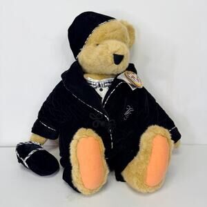 Cornelius VanderBear Portrait In Black & White Collectible Plush Bear NABCO NWT